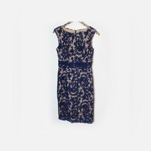 Simply Liliana Blue Sheath Cocktail Dress